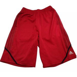 Vintage Adidas Mens Basketball Shorts Red Size Medium 11" Inseam